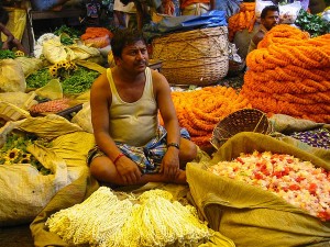 Flower Market, Kolkata. Courtesy: Wikipedia